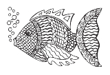 Wild Heather Designs Clear Stamps - Big Fishy