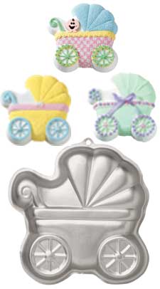 Wilton Shaped Pan - Baby Buggy