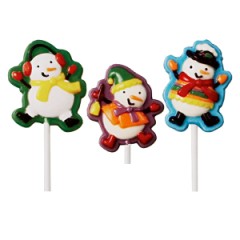 Wilton Candy Mold - Christmas Shiver Me Snowman Lollipop Mold