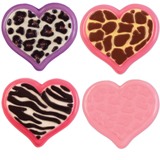Wilton Candy Mold - Animal Print Heart Candy Mold