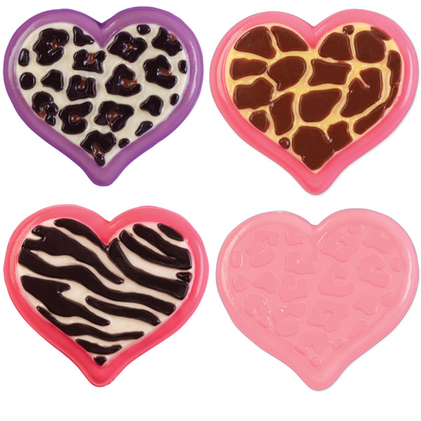 Wilton Candy Mold - Animal Print Heart Candy Mold