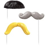 Wilton Candy Mold - Mustache Fun Face Lollipop