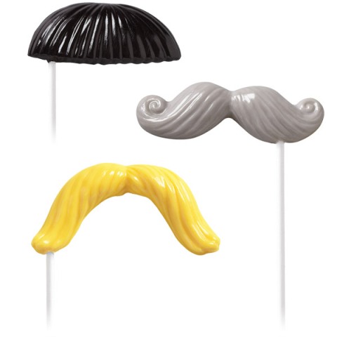 Wilton Candy Mold - Mustache Fun Face Lollipop
