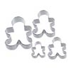 Wilton Nesting Metal Cookie Cutters - Gingerbread Boys - 4 Sizes