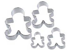 Wilton Nesting Metal Cookie Cutters - Gingerbread Boys - 4 Sizes
