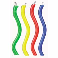 Wilton Candles - Rainbow Colors Wavy "Trick" Sparkler Candles