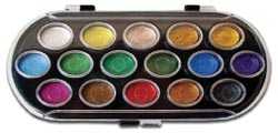 Yasutomo Pearlescent Watercolor Paint Set - 16 Colors