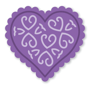 Zip'eSnap Die - Heart Doily