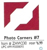 Zip'eCut Die - Hardware Photo Corners #7