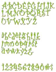 Zip'eCut Alphabet Font Die Set - 5/8" Charmed Deluxe