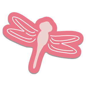 Zip'eCut Die - Cut & Curl Dragonfly